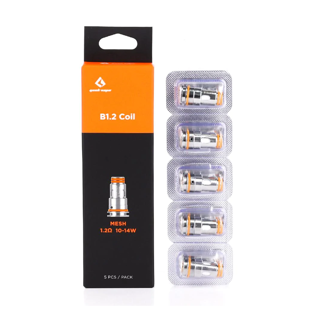 GeekVape B Series Coils 5-Pack vape replacement coils on a white background
