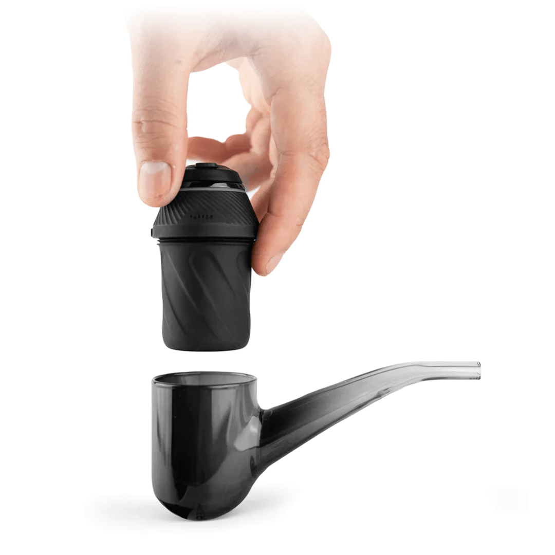 Puffco Proxy modular portable concentrate vaporizer device and packaging on a white background