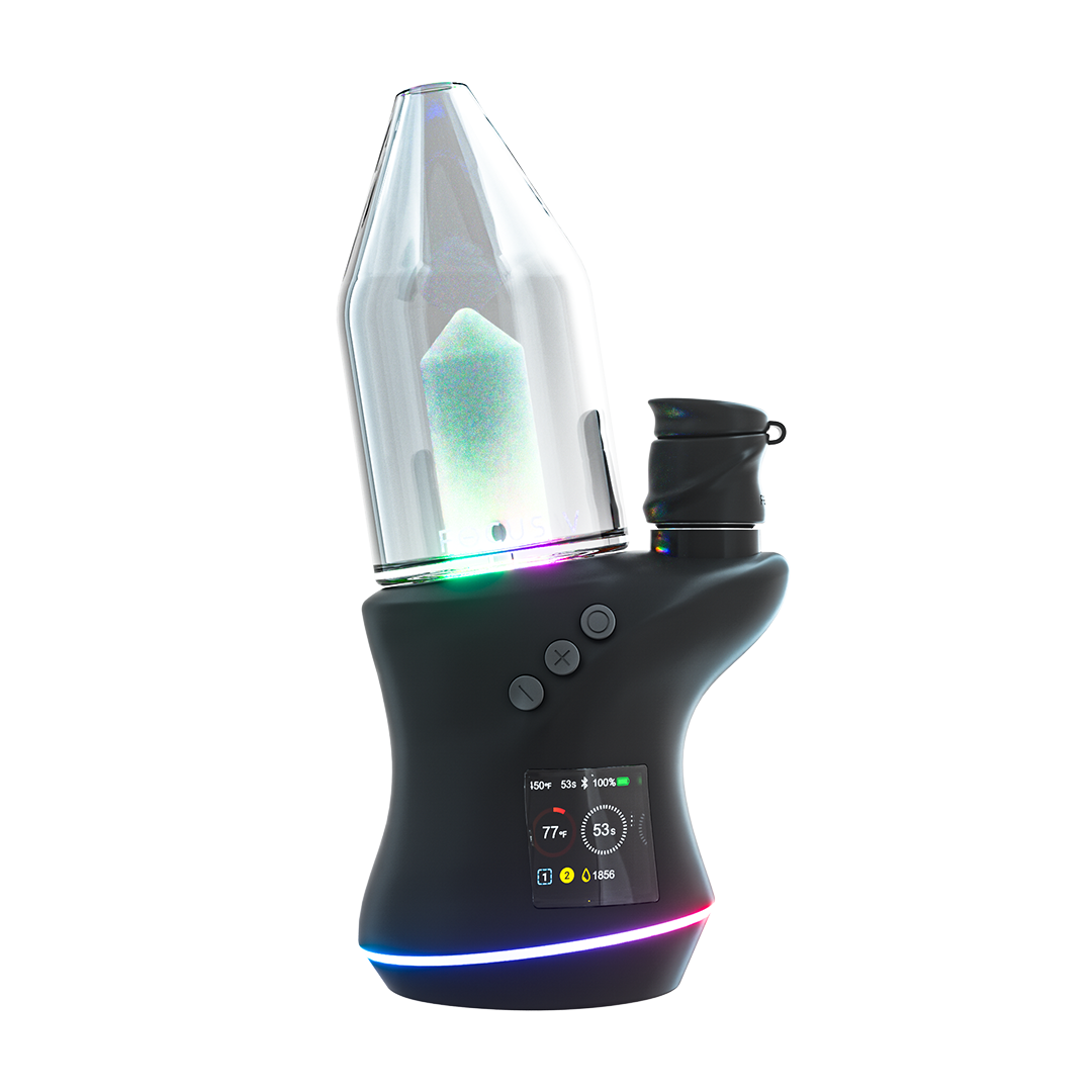 Focus V Carta 2 smart electric dab rig and packaging on a white background