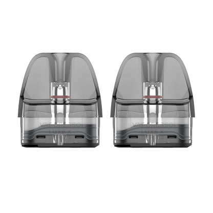 Vaporesso Luxe X Replacement Pods – 2-Pack packaging and pods on a white background
