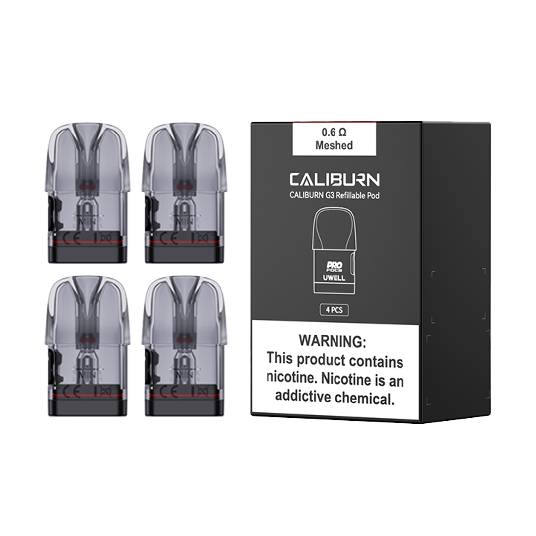 Uwell Caliburn G3 / GPP Replacement Pods – Multiple Resistances & Capacities (2-Pack)