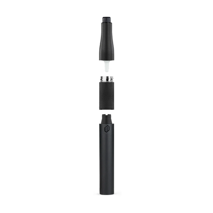 New Puffco Plus portable concentrate vaporizer pen and packaging on a white background
