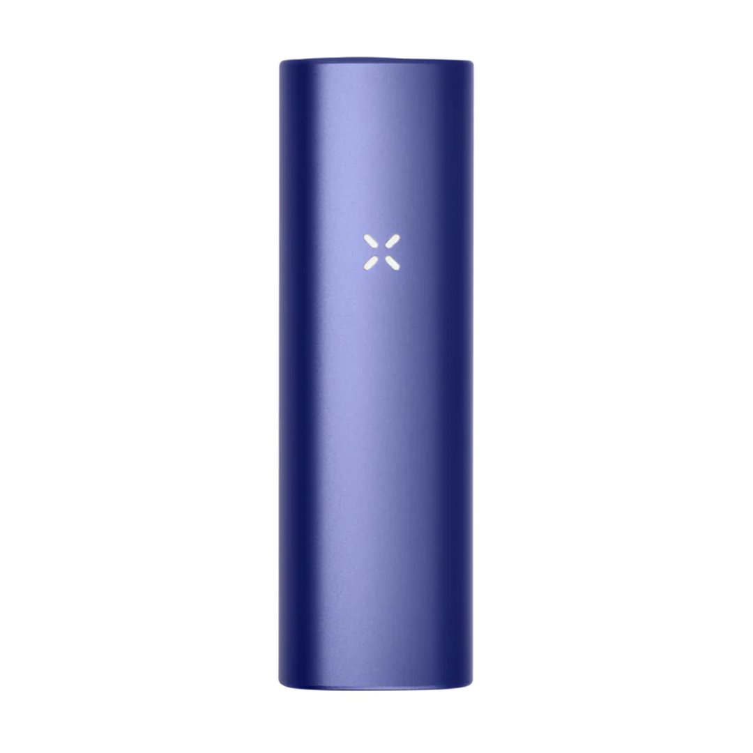 Pax Plus portable vaporizer device and packaging on a white background

