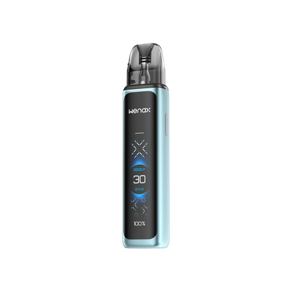 Vaping device with 'Heno' branding on a white background