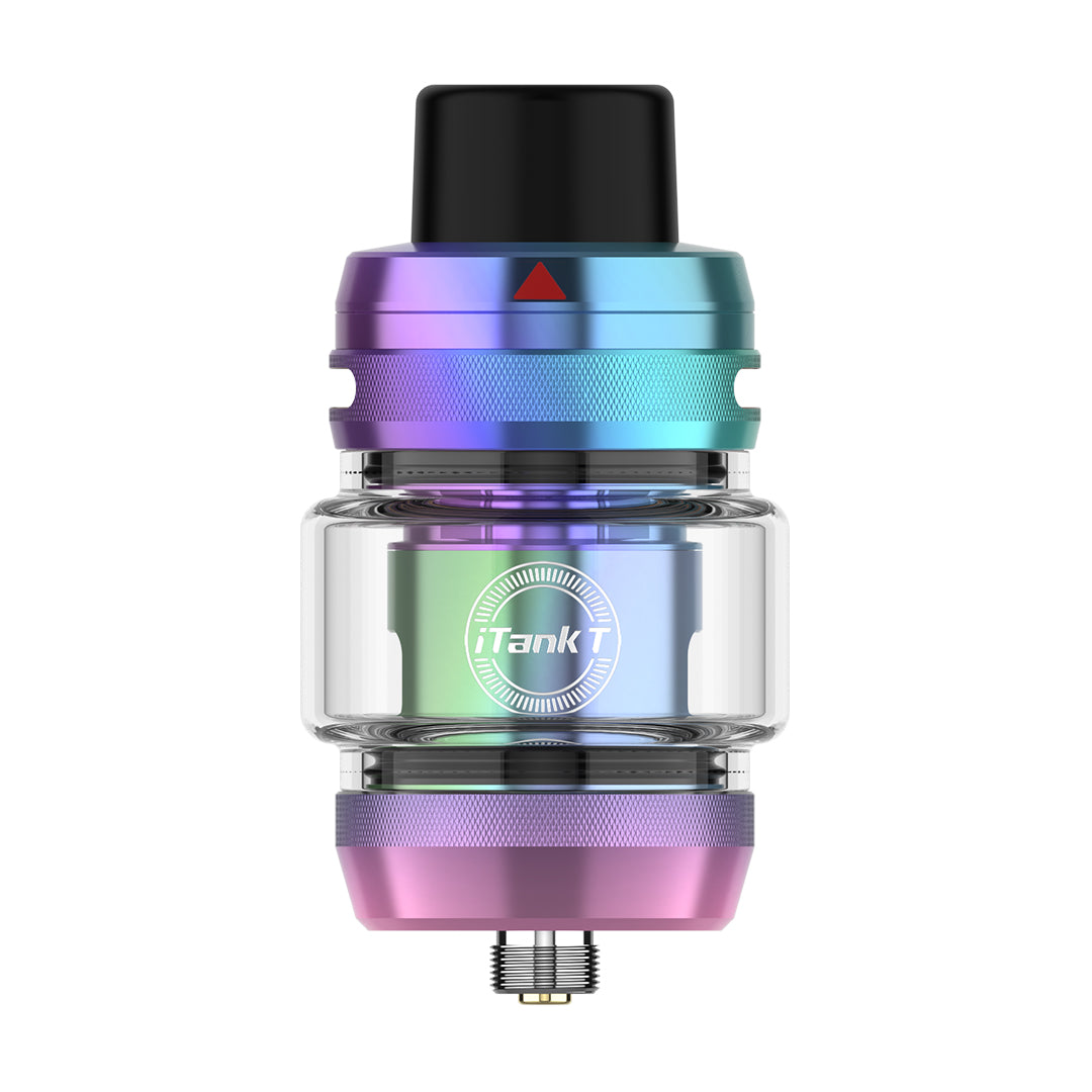 Vaporesso iTank T sub-ohm tank with packaging on a white background
