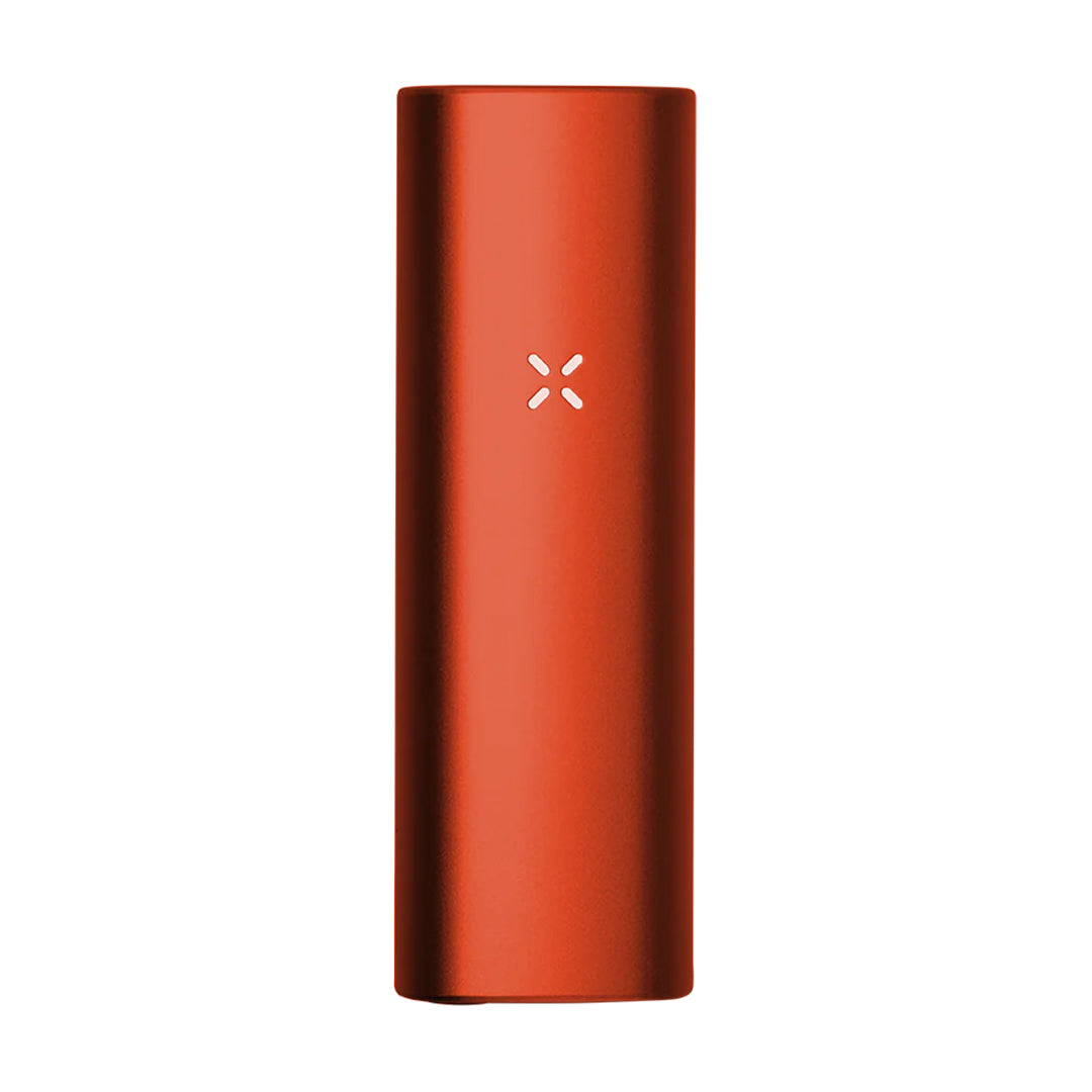 Pax Mini ultra-portable dry herb vaporizer device and packaging on a white background

