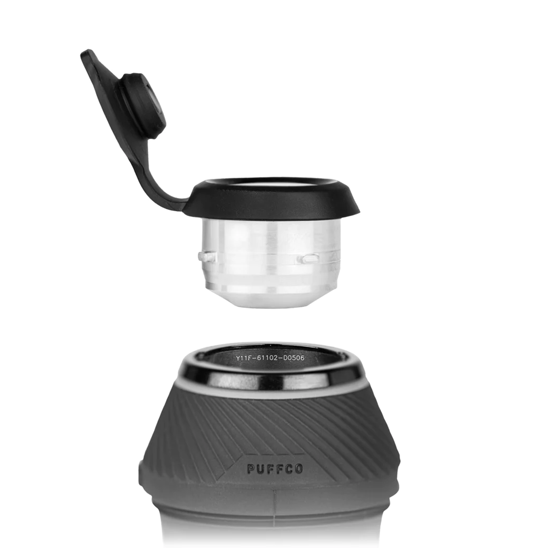 Puffco Proxy modular portable concentrate vaporizer device and packaging on a white background
