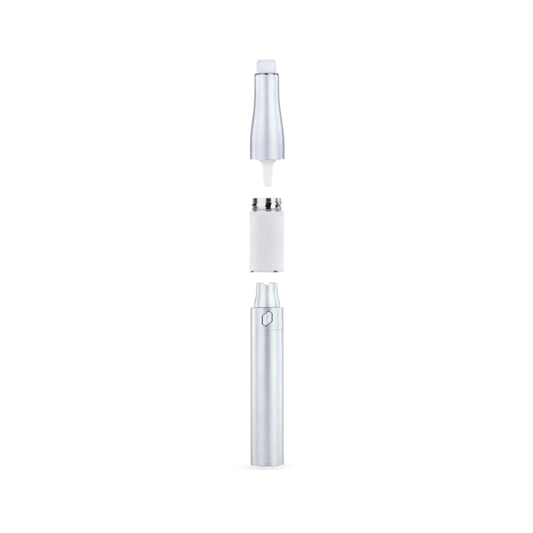 New Puffco Plus portable concentrate vaporizer pen and packaging on a white background
